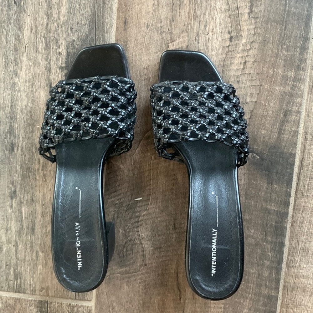 Intentionally Blank black mules